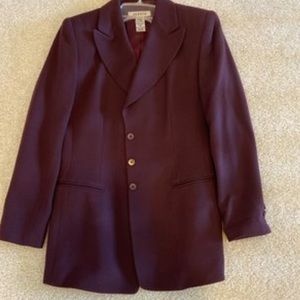 Alfani plum blazer and skirt set